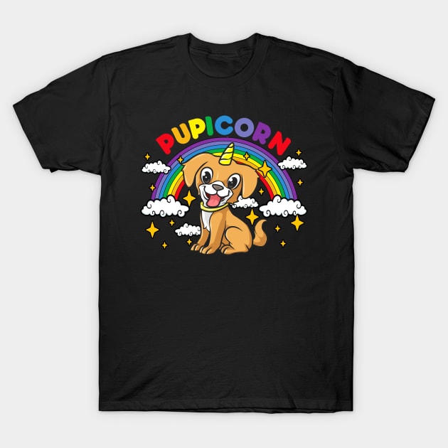 Gay Pride Rainbow Pupicorn Funny Puppy Unicorn Gift T-Shirt by creative